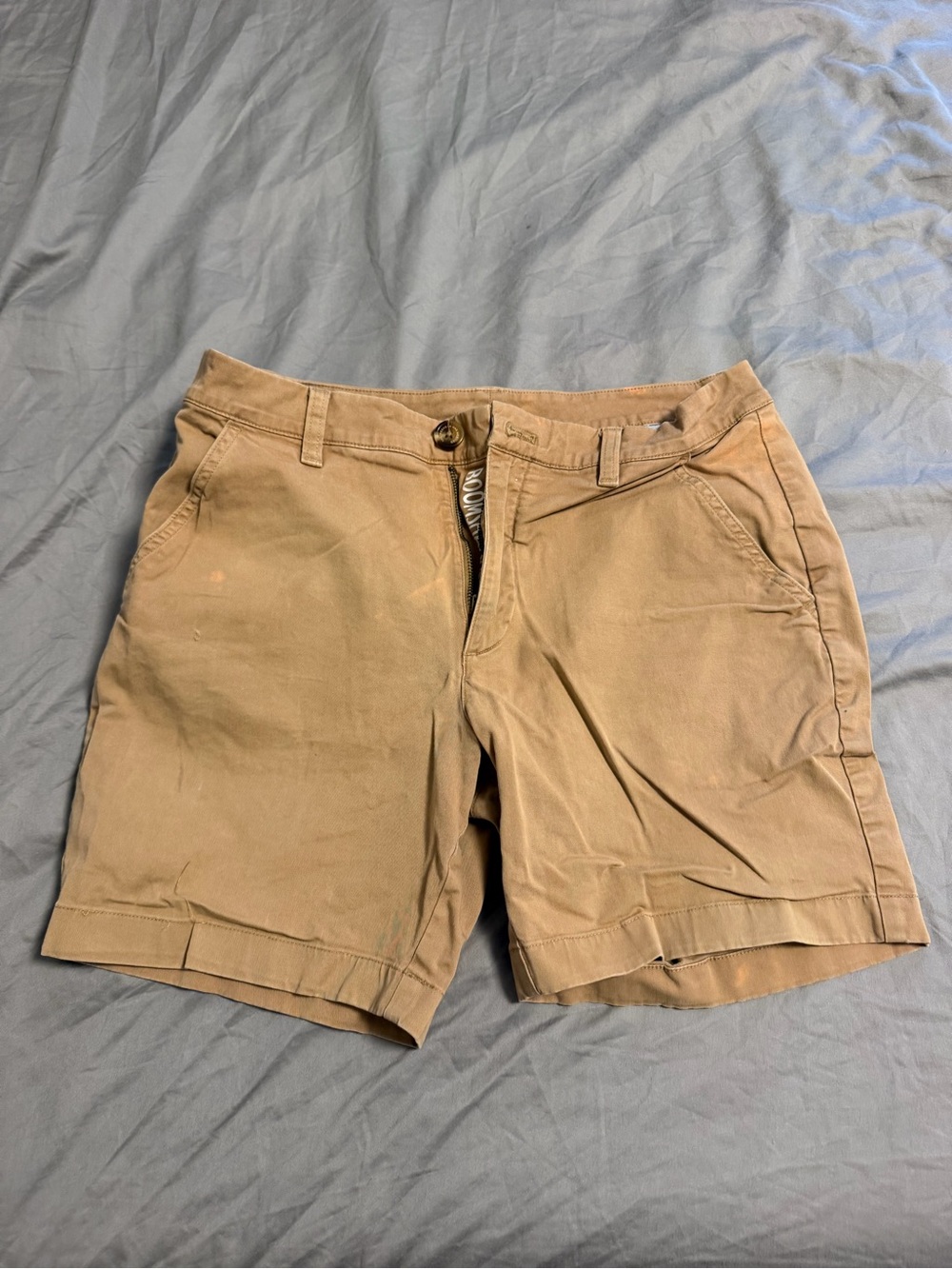 chubbies Tan Flat Front Men's Shorts